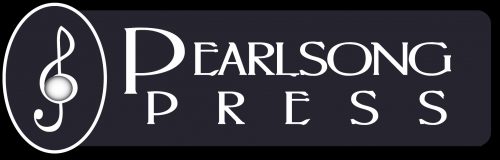 Pearl Song press logo with image of a treble clef with a pearl in the middle